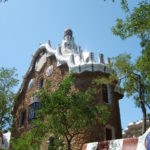Building in Park Güell Park Güell in Barcelona