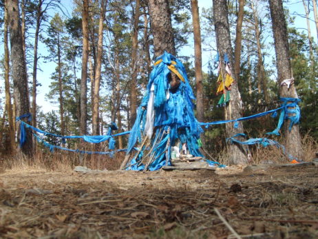 Shamanic place in the forest, Mongolia Shamanic place in the forest, Mongolia