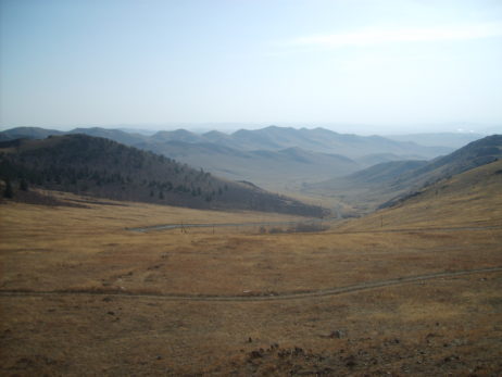 Mongolian steppe in autumn Mongolian steppe in autumn
