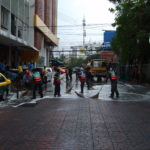 Photo of street cleaners in Bangkok.