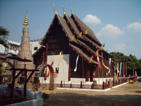 Wooden buddhist temple in Thailand Wooden buddhist temple in Thailand