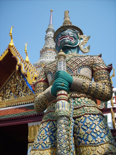 God statute in Gand Palace in Bangkok God statute in Gand Palace in Bangkok