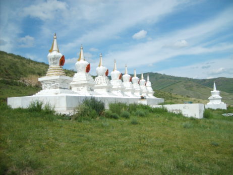 Buddhist stupa in Mongolia Buddhist stupa in Mongolia