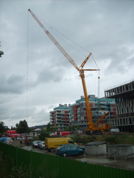 Construction crane in Prague Construction crane in Prague