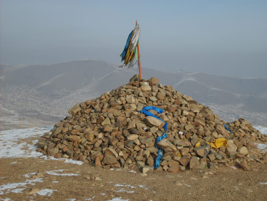 Free photo: Mongolian sacred place - Ovoo