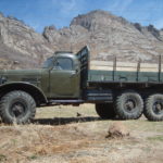 Old Russian truck in Mongolia Old Russian truck in Mongolia