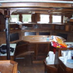 Interior of the sailboat Interior of a sailboat