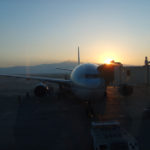 Airplane on Mongolian airport