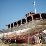 Boat on dry land Boat on dry land