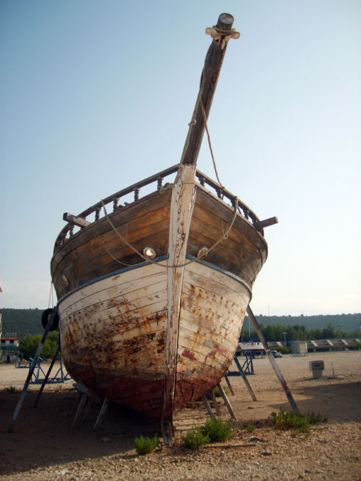 Old ship in Croatia