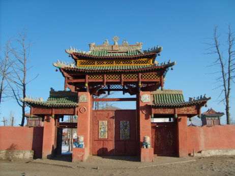 Gate of monastery in Mongolia Gate of monastery in Mongolia