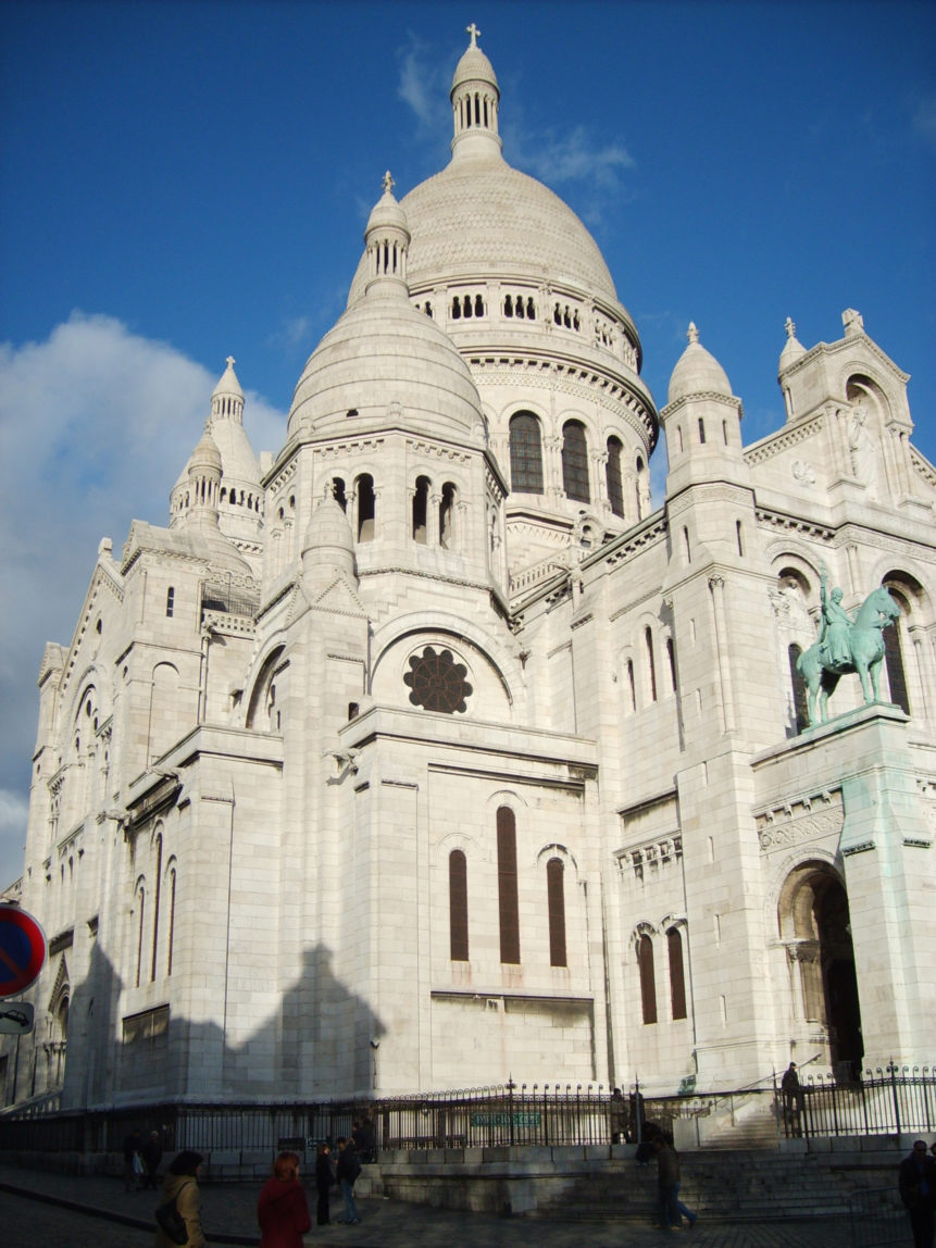 Free photo: Sacre Coeur Basilica in Paris ( La basilique du Sacre-Coeur de Montmartre )