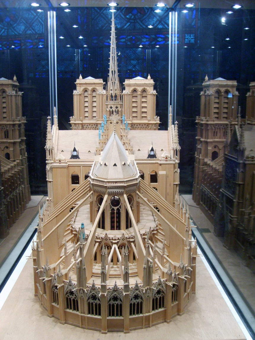 Free photo: Model of Cathedrale Notre Dame de Paris