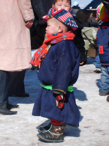 Mongolian baby Mongolian baby
