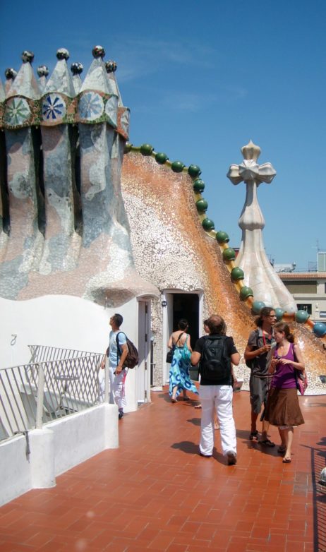 Chimneys on Casa Batllo Chimneys on Casa Batllo