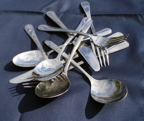 A pile of cutlery A pile of cutlery
