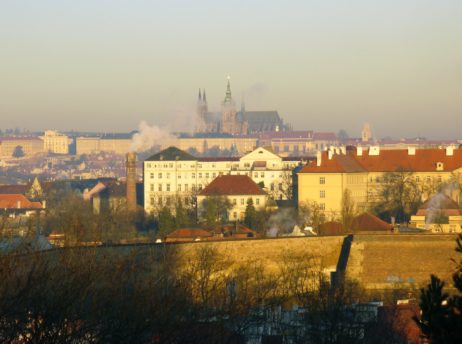 Prague Castle in Smoke Prague Castle in Smoke
