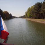 Photo of Czech flag on the ship