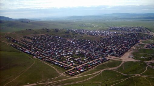 Tsetserleg City in Mongolia