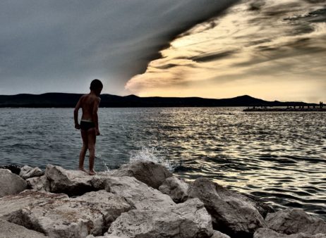 Boy on a Cliff Boy on a Cliff
