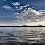 Sky with clouds over the sea Sky with clouds over the sea