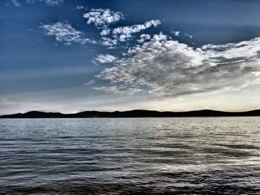 Sky with clouds over the sea