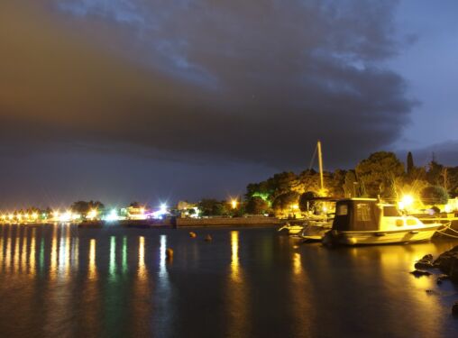 Sea Waterfront at Night