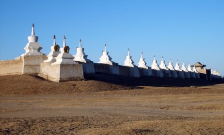 Stupa Wall in Erdene Zuu Stupa Wall in Erdene Zuu
