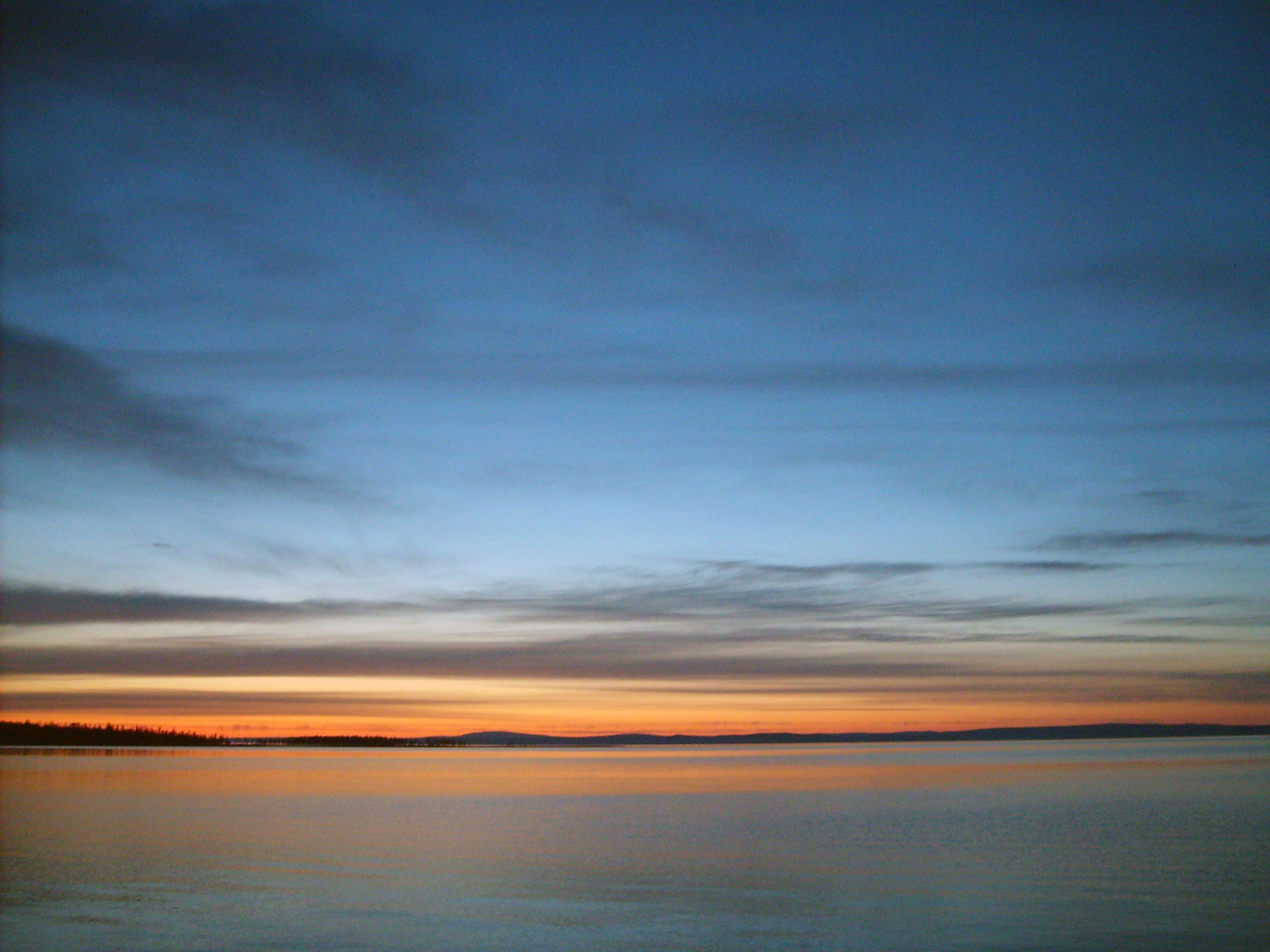 evening on the lake