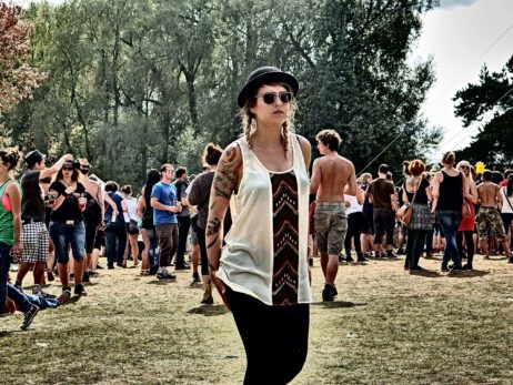 The girl at the festival The girl at the festival