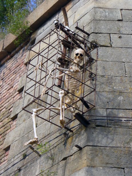 Human skeleton in Cage Human skeleton in Cage