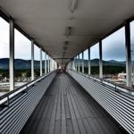 View from inside the bridge.