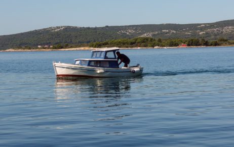 Small Boat At Sea Small Boat At Sea
