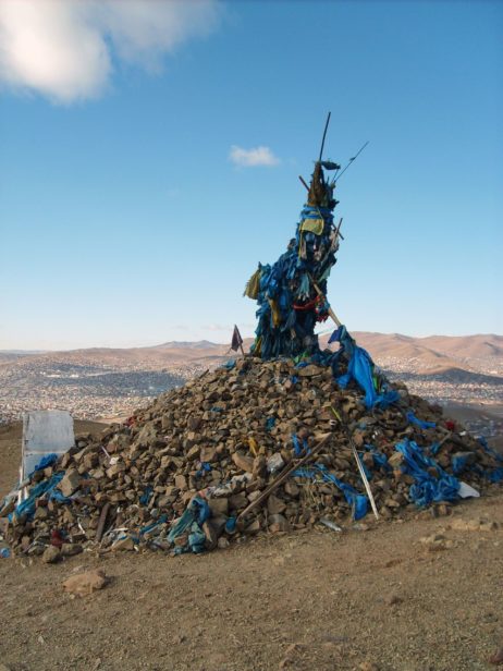 Sacred Ovoo in Mongolia Sacred Ovoo in Mongolia