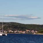 Catamaran At Sea