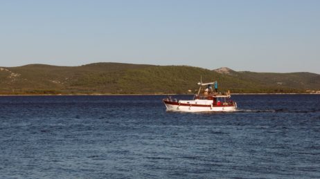 Small Boat At Sea Small Boat At Sea