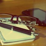 Glasses and Notebook Glasses and Notebook