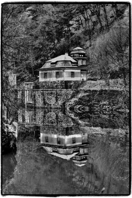 House reflected in water House reflected in water
