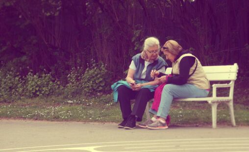 Elderly Ladies In the Park