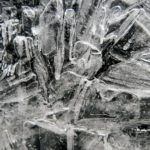 Close-up of cracked ice texture Free photo: Close-up of cracked ice texture