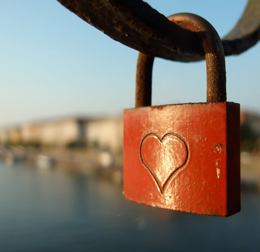 Free photo: Love Lock With Heart