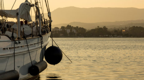 Luxury Sailboat In The Evening Luxury Sailboat In The Evening