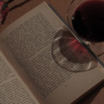 Book, wine and rose | Free stock photo
