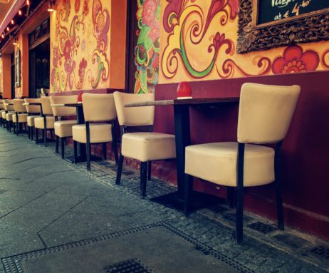 Street Cafe in Berlin Street Cafe in Berlin