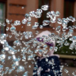 Free photo: Child between the raindrops