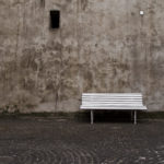 White bench