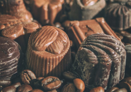 Chocolate and coffee beans Chocolate and coffee beans