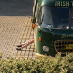 Irish bus and girl's leg Free image of irish bus and girl's leg
