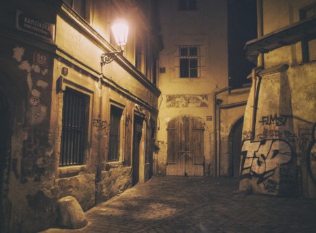 Old street in Prague Old street in Prague