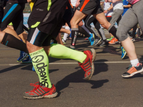 Runners on the marathon Runners on the marathon